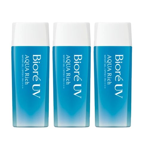 BIORE蜜妮 含水防曬清透水凝露SPF50+ PA++++ 90ml 3入組