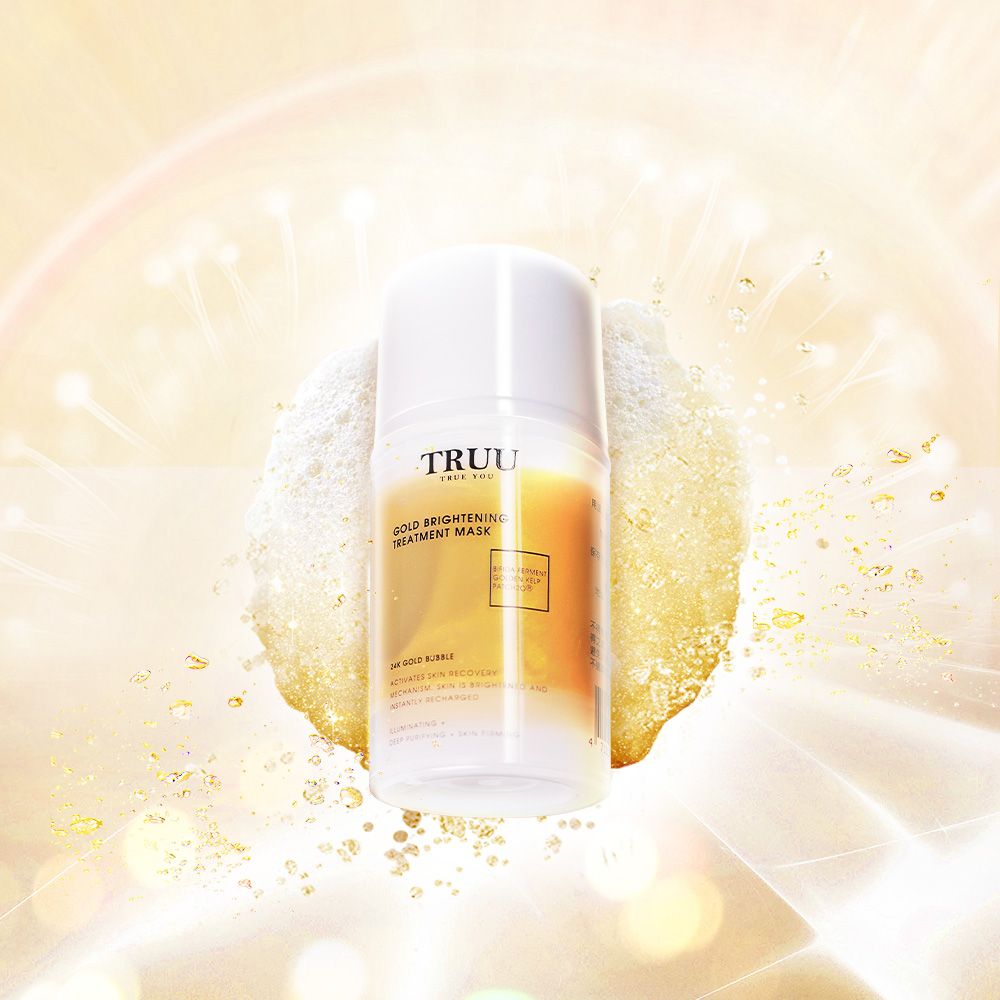 TRUU 童 【TRUU 童】黃金修護白泡泡面膜 120ml +黃金修護白泡泡面膜-隨身瓶50ml 【節目網紅推薦】