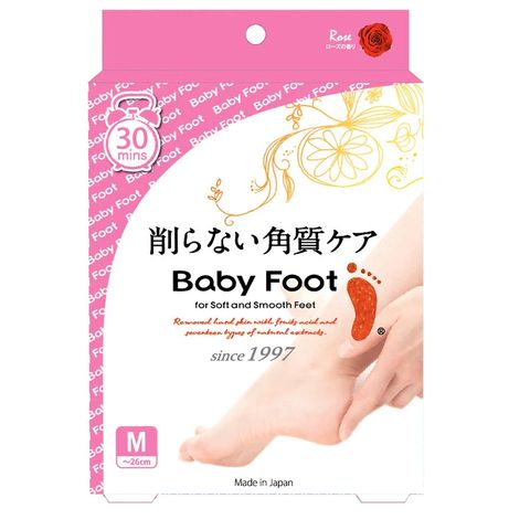 Baby Foot 寶貝腳3D立體足膜 30分鐘快速版(玫瑰香) M號