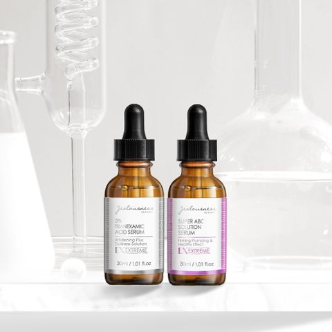 Jealousness 婕洛妮絲 美白緊緻組(超能ABC音波精華30ml+3%傳明酸美白精華30ml)