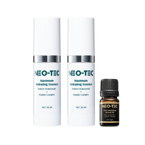 NEO-TEC 高效水嫩多肽精華液30ml(二入)【加贈】角鯊烷滋潤賦活精華油5gm