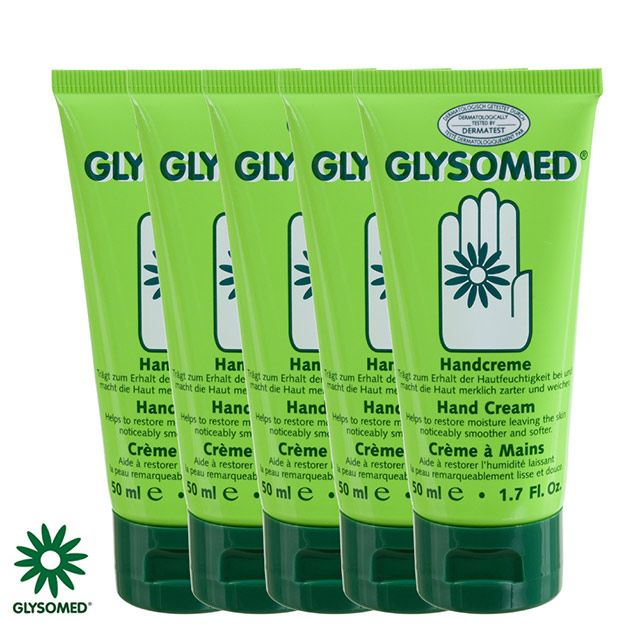 GLYSOMED 葛妮絲  甘菊護手霜(滋潤型) 淡雅清香50ml*5【敏感肌適用】德國原裝進口