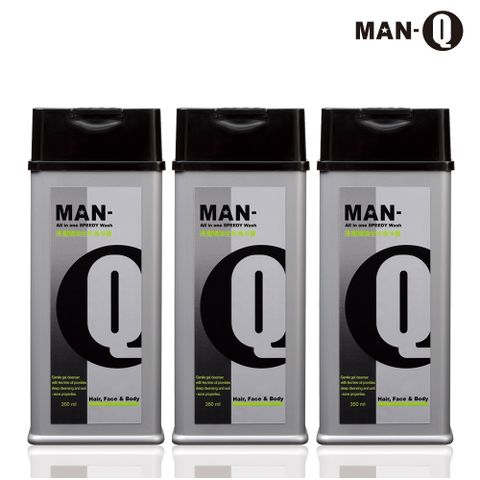 MAN-Q S1茶樹精油全效潔淨露x3入(350ml/入)