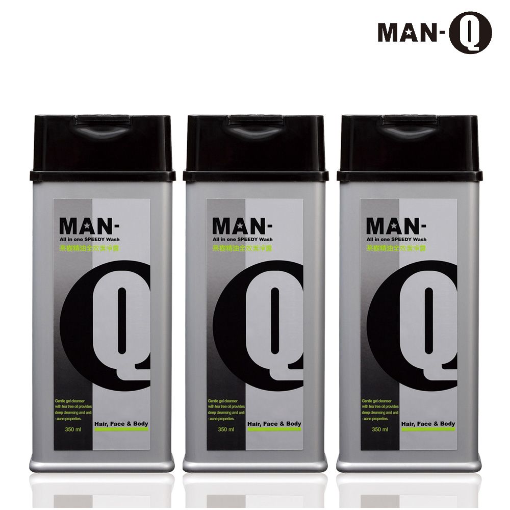 MAN-Q  S1茶樹精油全效潔淨露x3入(350ml/入)