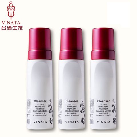 VINATA 台酒生技 全效舒緩卸洗慕斯180ml (3入)