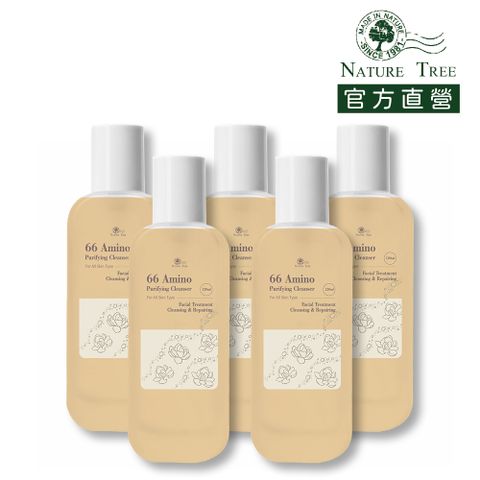 Nature Tree 滑66胺基酸洗顏露 120ml 5入