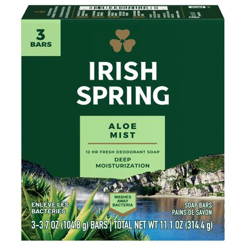 IRISH 美國 Spring體香皂(蘆薈)104.8g*3入