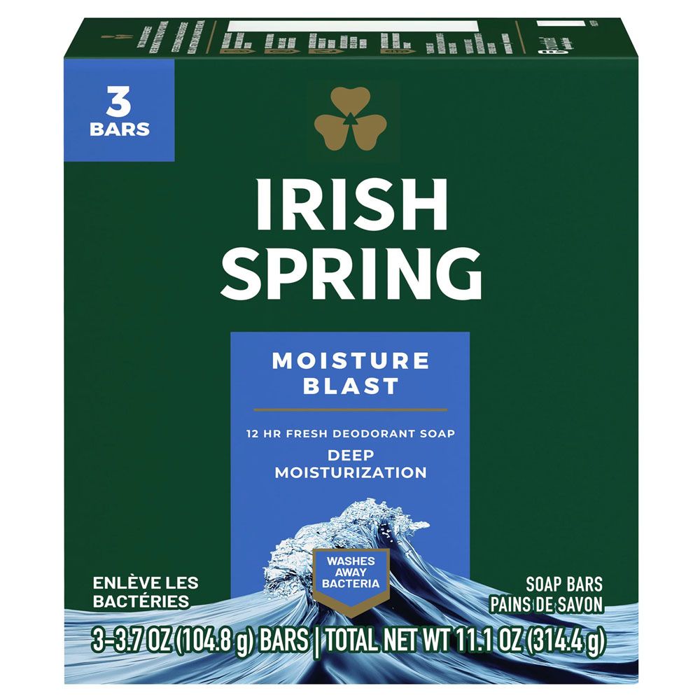 IRISH 美國 Spring體香皂(超保溼)104.8g*3入