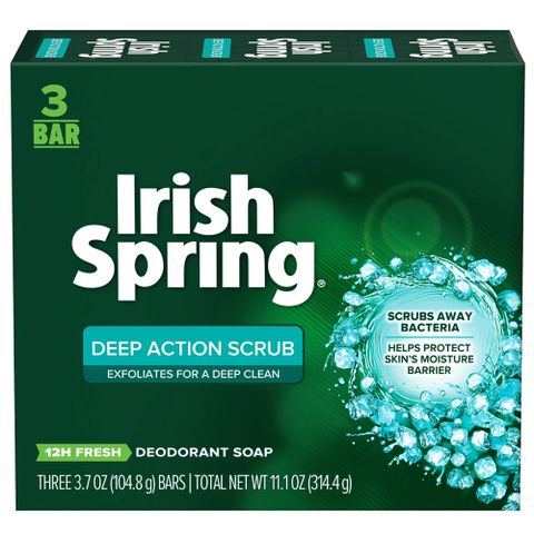 IRISH 美國 Spring體香皂(磨砂)104.8g*3入