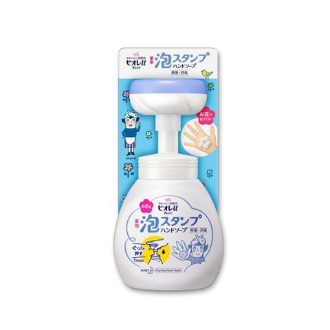 日本KAO花王-蜜妮Biore花朵造形泡泡慕斯洗手乳250ml/按壓瓶(弱酸性植萃淨膚鎖水保濕清潔泡沫,洗手慕斯)