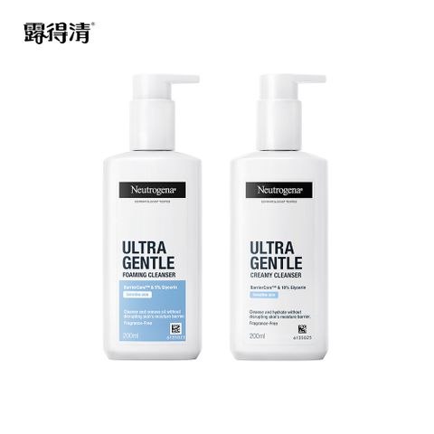 Neutrogena 露得清 極致呵護系列洗顏露200ml(滋潤加護/溫和修護) 任選2入