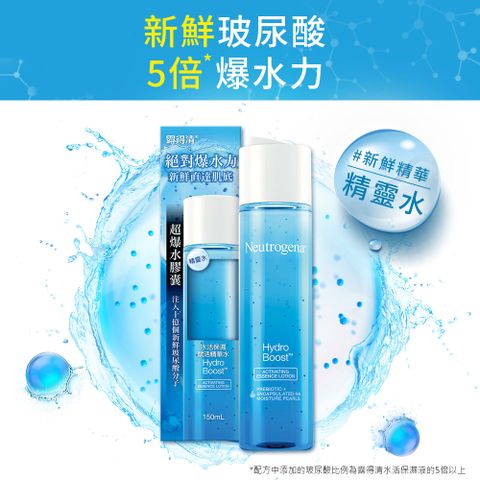 Neutrogena 露得清 水活保濕賦活精華水150ml (精靈水)