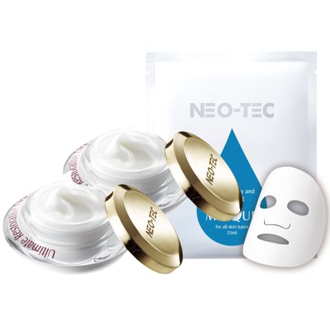 NEO-TEC 多元賦活因子精華霜15gm(二入組)【加贈】高效水嫩修護面膜1片