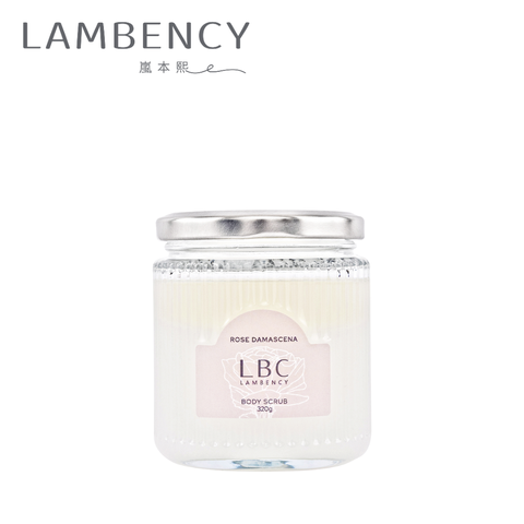 【LBC】Lambency 水漾玫瑰柔嫩身體角質磨砂膏 320g 附挖杓