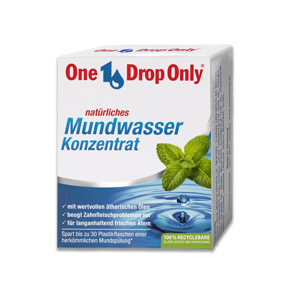生活良品 德國ONE DROP ONLY-草本植萃1滴護齦除口臭濃縮漱口水50ml/盒(口氣清新消除異味清潔液)