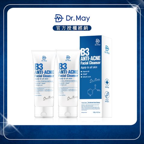 Dr.May 美博士 B3專業毛孔調理洗顏乳(120ml/瓶)x2