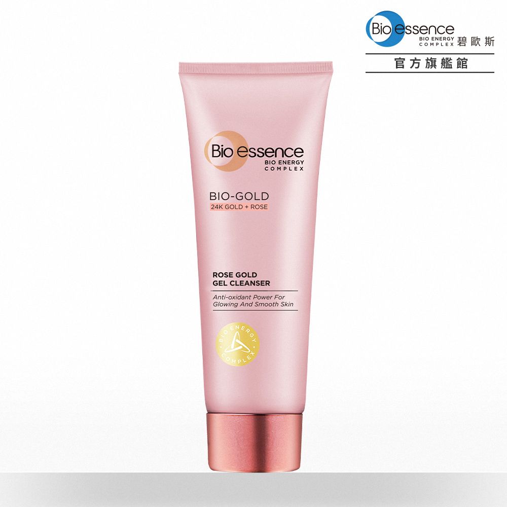 Bio-essence 碧歐斯  BIO金萃玫瑰黃金活顏潔面凝膠100g