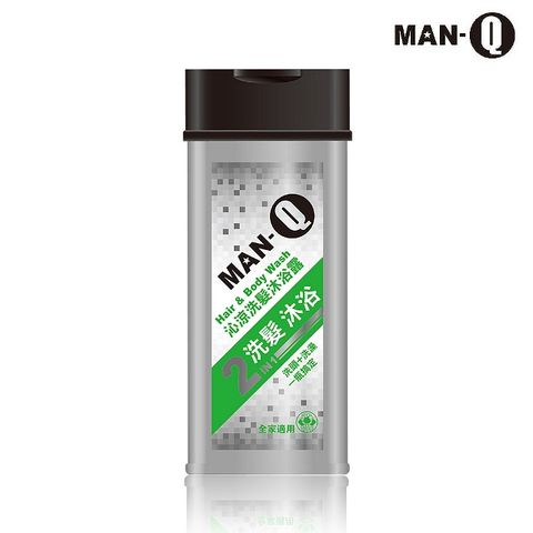 MAN-Q 2in1沁涼洗髮沐浴露350ml