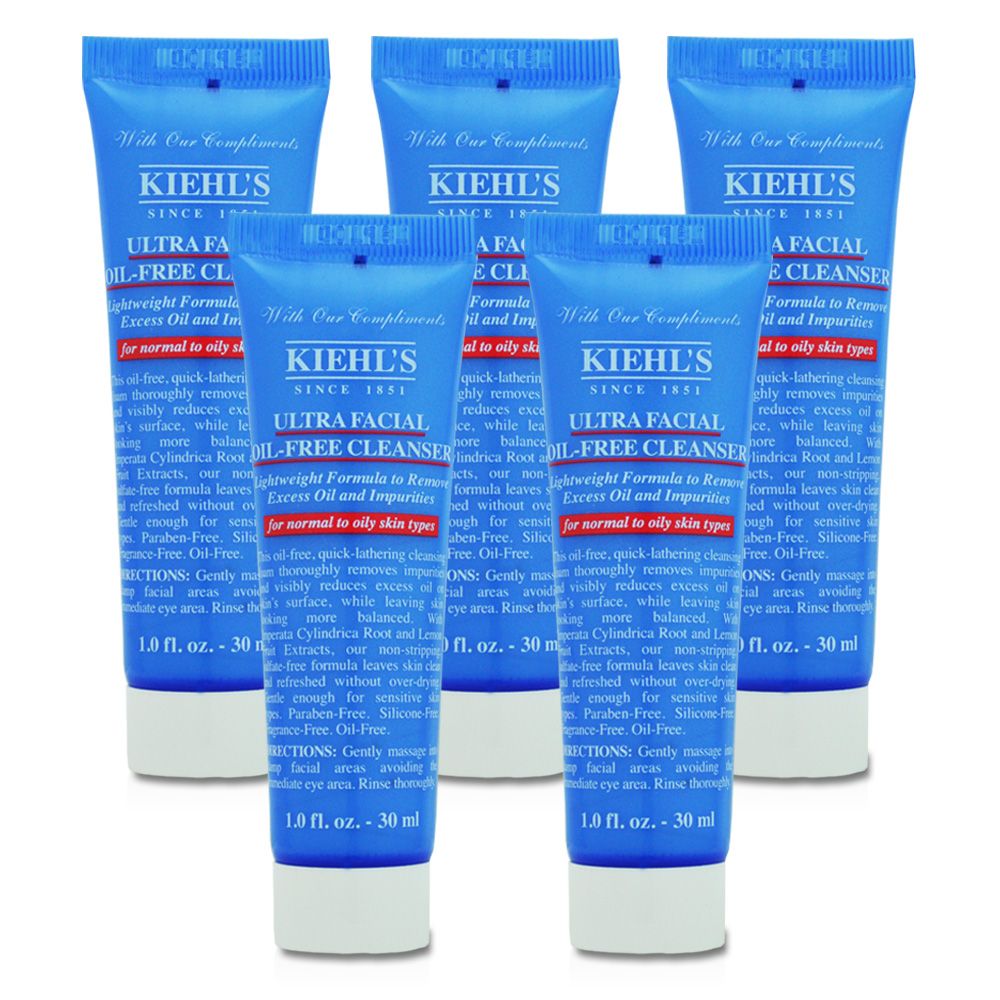 KIEHL'S 契爾氏 【KIEHLS 】冰河保濕無油清爽潔面慕斯 30mlX5入