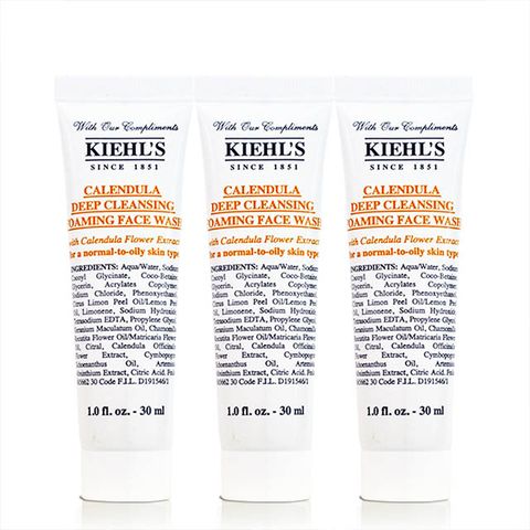 KIEHL'S 契爾氏 【KIEHLS 】金盞花植物精華潔面泡泡凝露30mlX3入