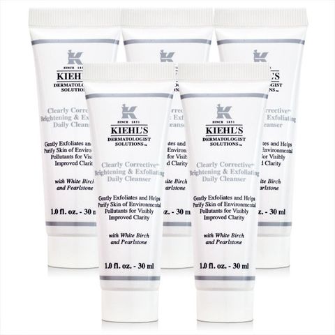 【KIEHLS 契爾氏】激光極淨白去角質潔面膠30ml*5入