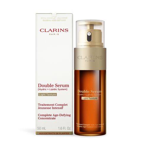 Clarins 克蘭詩 超級精華-黃金雙激萃(清爽版)(50ml)-國際航空版