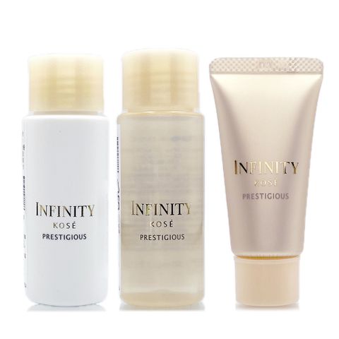 【KOSE 高絲】無限肌緻極璨三件組 - 精華露30ml+精華乳30ml+卸妝霜20g (正統公司貨)