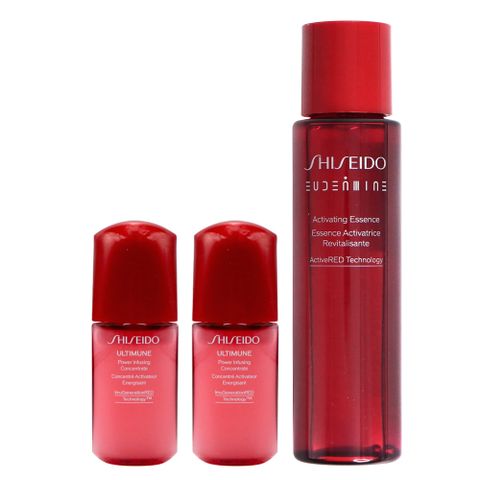 SHISEIDO 資生堂 小紅瓶奇蹟組 (奇蹟露70ml+電波精華10ml*2)