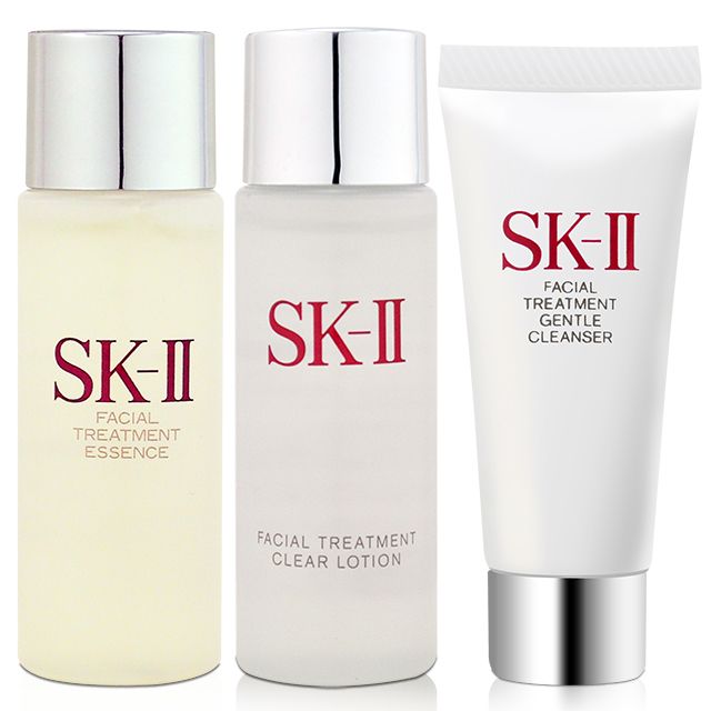 SK-II  青春經典試用組(青春露30ml+亮采化妝水30ml+全效活膚潔面乳20g)