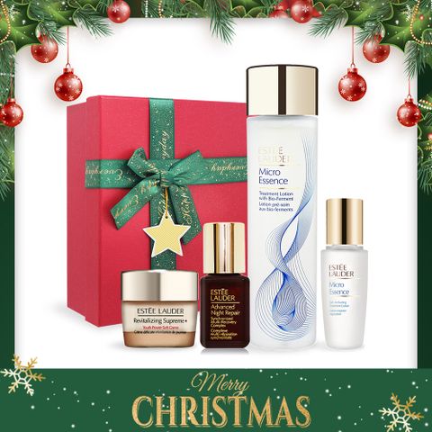 ESTEE LAUDER 雅詩蘭黛 年輕肌底金三角聖誕套組[特潤+原生露+膠原霜]
