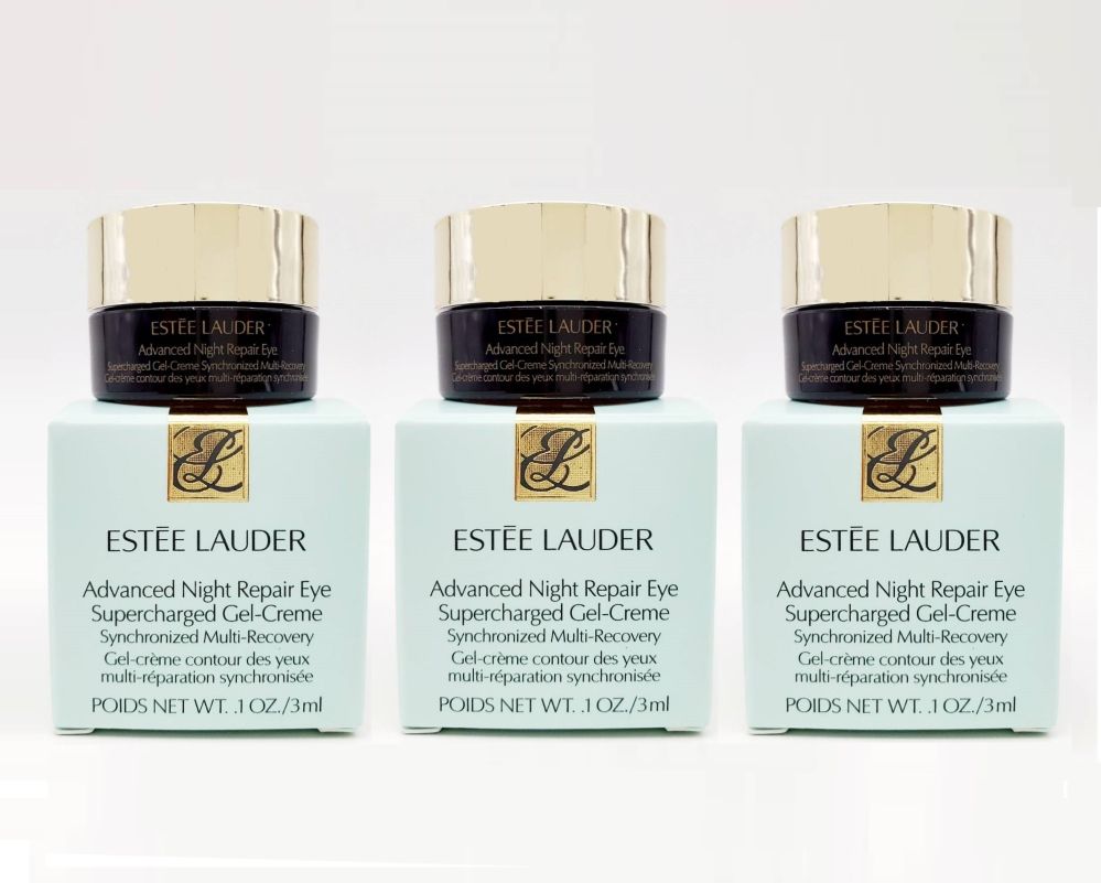 ESTEE LAUDER 雅詩蘭黛   特潤全能修護亮眼霜3ML*3瓶(新版特潤眼部超能量修護霜)百貨專櫃貨