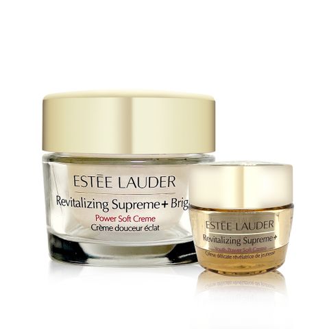 ESTEE LAUDER 雅詩蘭黛 年輕無敵亮顏霜 75ml + 膠原霜 15ml「台灣公司貨」