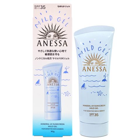 ANESSA 安耐曬 水嫩寶貝 敏感肌防曬凝膠 SPF35 PA+++ 90g(百貨專櫃貨)