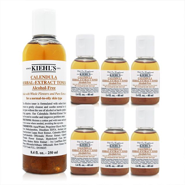 KIEHL'S 契爾氏 金盞花植物精華化妝水 250ml+金盞花植物精華化妝水 40ml*6