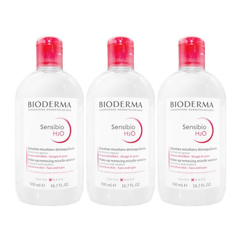 BIODERMA 貝膚黛瑪 舒敏高效潔膚液 500ml  三入組