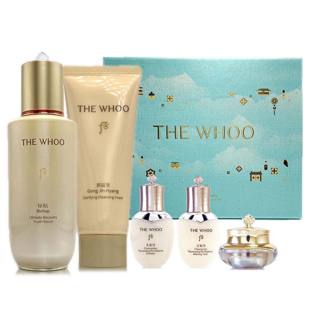 THE THE TH秘貼BichupUltimate RecYouth Serum拱辰享Gong Jin HyangClarifying Cleansing FoamTHE WHOOovery THE WHOO天氣丹 ProTHE WHOO天氣丹 Rejuvenating ProBalancing Toner