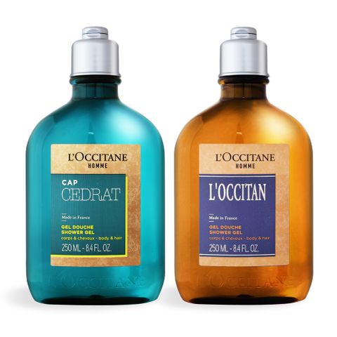 L'OCCITANE 歐舒丹 男士雙效沐浴膠(250ml)-多款可選-國際航空版