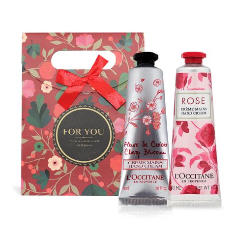 L'OCCITANE 歐舒丹 LOCCITANE  護手霜禮盒30mlX2-多款任選-國際航空版