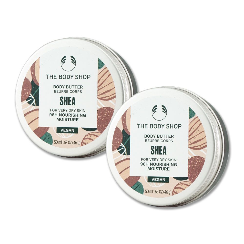 The Body Shop 美體小舖 乳油木果修護身體滋養霜 50ml x 2