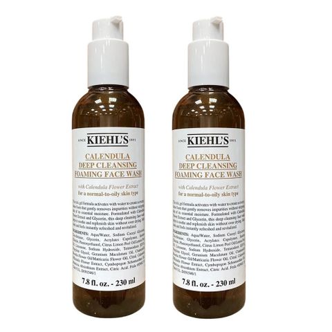 KIEHL'S 契爾氏 金盞花植物精華潔面泡泡凝露 230ml x2入