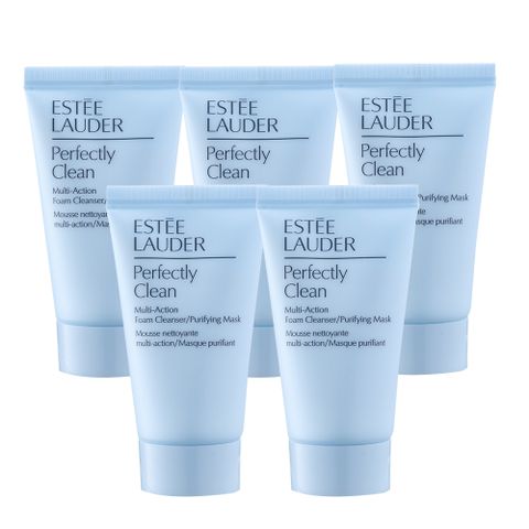 ESTEE LAUDER_雅詩蘭黛 細緻煥采雙效淨化潔面乳30ml 5入組 公司貨