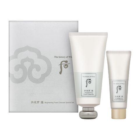 【WHOO后】拱辰享雪白潔顏乳禮盒 180ml+40ml