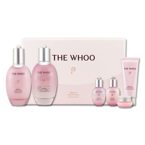 《Whoo 后》拱辰享水蓮花保濕水凝禮盒（水凝露 150ml+20ml+水凝乳 110ml+20ml+凝霜 4ml+潔顏蜜 40ml）