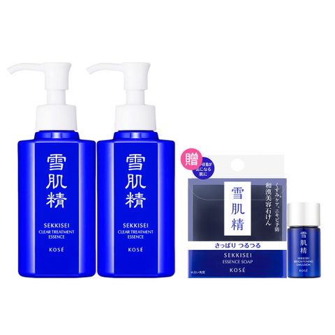 KOSE 雪肌精 原生肌能角質調理露 140mlx2(贈)洗顏霜40gx2+雪肌精45mlx2