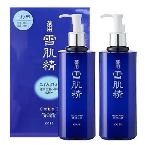 KOSE高絲 雪肌精化妝水 500ml x2入組(一般型/極潤型)