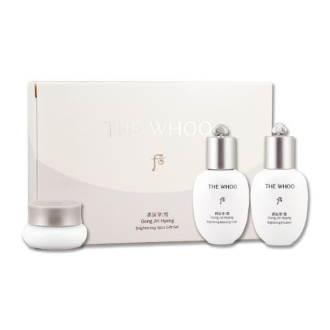 《Whoo 后》拱辰享雪淨白保養3件組（煥白凝露 20ml+煥白凝乳 20ml+煥白水凝霜 4ml）