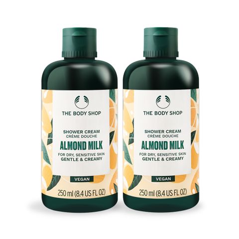 The Body Shop 美體小舖 杏奶舒敏滋養沐浴乳(250ml)X2-國際航空版