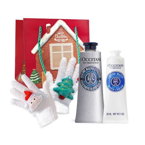 LOCCITANE 歐舒丹 乳油木密集修護手膜霜(50ml)+乳油木護手霜(30ml)新版