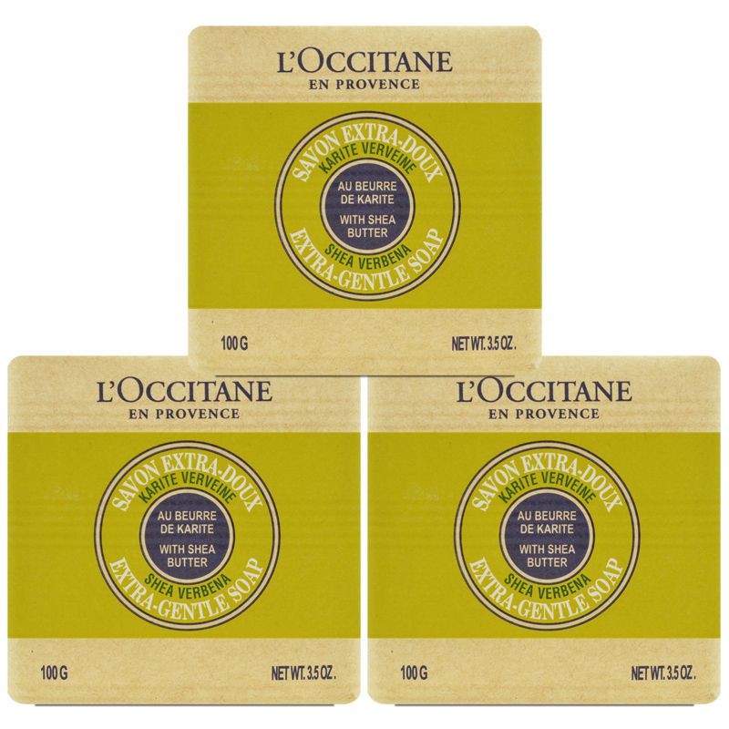 L'OCCITANE 歐舒丹 乳油木馬鞭草皂 100g*3 (百貨專櫃貨)