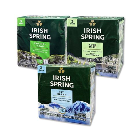 (2組)美國Irish Spring-沐浴香皂104.8gX3入/組